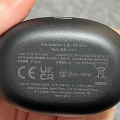 Bluetoothイヤホン、anker SoundCore の画像