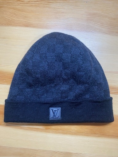 ダミエパターン ニット帽 Central cee着用Louis Vuitton ダミエ