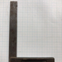 スコヤ　罫書き　止方スコヤ　大付けスコヤ　シンワ　　シンワ測定　古道具　年代物　工芸品の画像