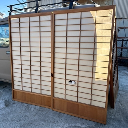 ②襖　一対　現状　建具　昭和レトロ