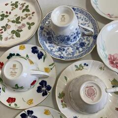 ブランド ティーカップ＋お皿まとめてセット◆ノリタケ・ナルミ・ウェッジウッド◆臼杵市内お取引希望の画像