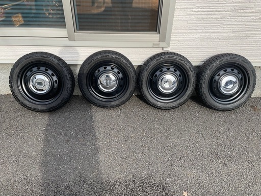 ネオキャロ　タイヤホイールセット　14インチ　ブロックタイヤ