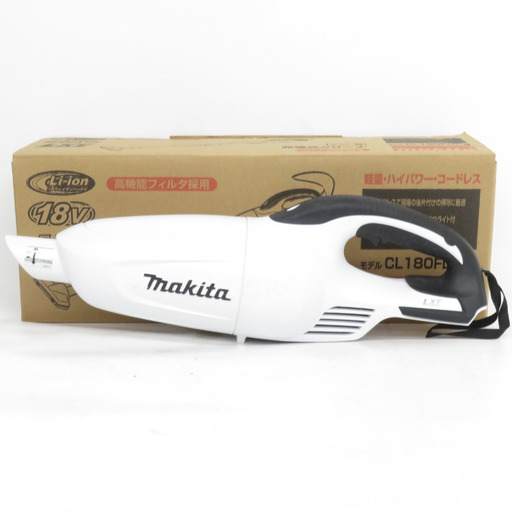 makita マキタ 18V対応 充電式クリーナ カプセル式 トリガスイッチ 白 本体のみ 動作時異音 CL180FDZW 中古 【工具専門店 テイクハンズ金沢野々市店】