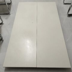 ミーティングテーブル 折りたたみ机 白 長机 作業台の画像