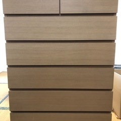 無印良品 6段チェスト オーク材