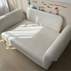 村内家具　ソファベッド　2人がけ　ホワイト