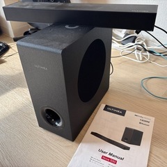 ULTIMEA 2.1 サウンドバー　スピーカーサブウーファー付き
　