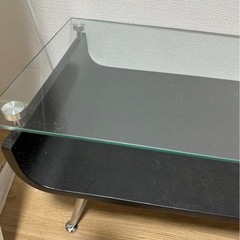 【値下げしました】ローテーブル　ガラス　【スタイリッシュセンターテーブル】の画像