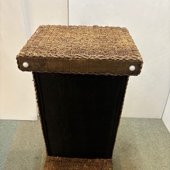 アジアン家具　アバカ材　ガラスセンターテーブル　リビングテーブルの画像