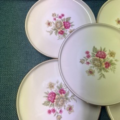 花柄プレート/5枚セット/新品未使用/0円の画像