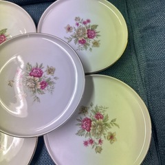 花柄プレート/5枚セット/新品未使用/0円の画像