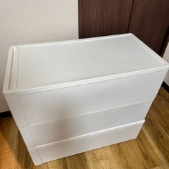 【3つセット】収納ケース ストラ 幅39cm 押入れ クローゼット プラスチック 引き出し の画像