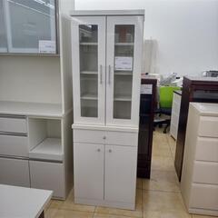 新生活応援セール！★ジモティ割あり★  食器棚 白 H177.5×D41×W60 クリーニング済み OJ8001