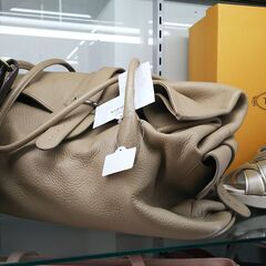 FURLA　ショルダートートバッグ　レザー　グレー系　IKZ-384