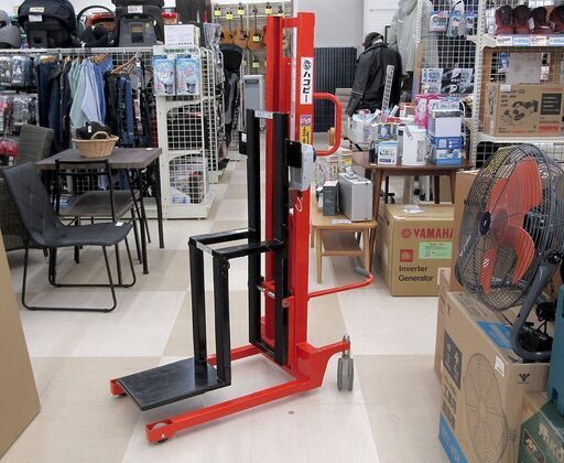 札幌市清田区 をくだ屋技研(O.P.K) 手動式パワーリフター PL-H200K-12S 中古品