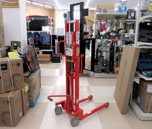 札幌市清田区 をくだ屋技研(O.P.K) 手動式パワーリフター PL-H200K-12S 中古品