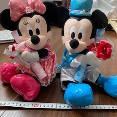 あげます　ミッキーミニーぬいぐるみ