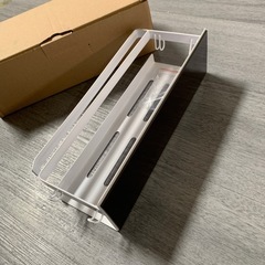 4m 浴室用ラック マグネット お風呂 ホワイト 錆びない バスルーム シャンプー 洗面所 収納 水切り 磁石壁掛け (ホワイト, 1段式) y021808mの画像