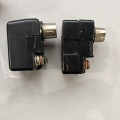 2個セット、テレビプラグ、テレビアンテナプラグ中古の画像