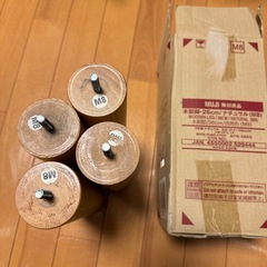 木製脚 ナチュラル 26cm 4本の画像