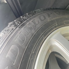 DUNLOP WINTER MAXX 16インチ 5穴 205/60R16 ダンロップ  スタッドレスタイヤ　ウインターマックス　冬タイヤ　 アルミホイール付き　VOXY着用　バリ溝　2021年製 室内保管 の画像