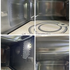 R722 ☀️ Eangle 電子レンジ （18L ヘルツフリー） 21年製 ANG-MO-B5 ⭐ 動作確認済 ⭐ クリーニング済の画像