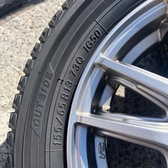 軽自動車　スタッドレス　アルミホイール　13インチの画像