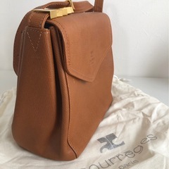 M【中古品】ヴィンテージ coureges クレージュ ショルダーバッグ ブラウン クロスボディバッグ レディースの画像