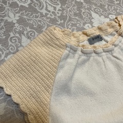 女の子 暖かチュニック　重ね着　PAPPの画像
