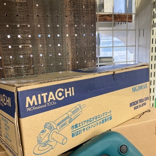 ?MITACHI/電気ディスクグラインダ/MG100A3/握り径56ミリ、最大出力1000Wの強力モーターを搭載/4093