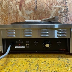 C(7008) 電気クレープ焼器 EC-2000 エイシン電機 3相 200V W500D500H190 焼面41cm 動作品 業務用 中古 厨房 飲食店 直接引き取り歓迎 大阪の画像