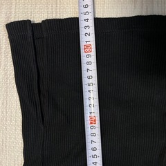 ブラックリブパンツの画像