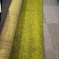 ラグ・グリーン・IKEAの画像