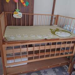 ベビー用 木製ベッド 組立式　自作品　値下げ