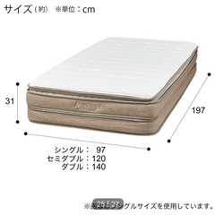 ニトリ ダブル マットレス(Nスリープ P3-CC)の画像