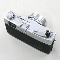 ジャンク シャッター不動 Canon Canonet 17 QUICK LOADING シルバー×ブラック 革ケース付 レンジファインダー フィルムカメラ 札幌市 清田区 平岡の画像