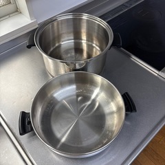 アムウェイ クイーンクックウェア 大ソースパンの画像