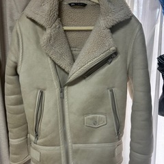 ZARA ムートンライダースジャケット
