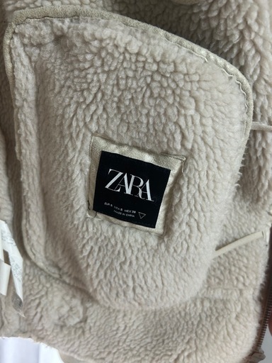ZARA ムートンライダースジャケット