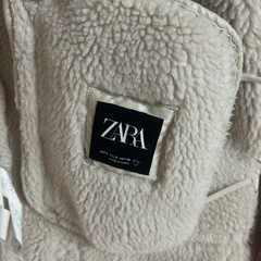 ZARA ムートンライダースジャケットの画像