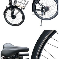 ★美品　Peltech ペルテック TDA-712L 電動自転車 ブラック サイクリング アウトドア　電動アシスト自転車 27.5インチ　バッテリー24V の画像