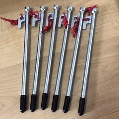 未使用　収納袋付きスチールペグ　25㎝　アウトドア②