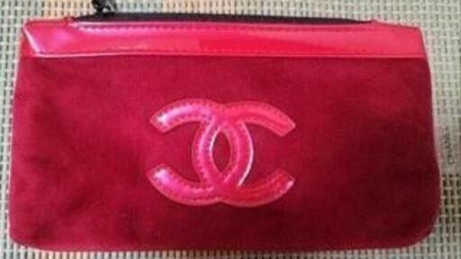 シャネル♥CHANEL♥コスメライン♥ノベルティポーチ♥レッド♥ロゴ ♥