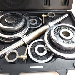 新札幌◆可変式ダンベルセット◆ /フィットネス用品/鉄製/家トレ/トレーニング/ボディメイク No.3151の画像