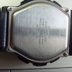 ＣＡＳＩＯ・電波時計！皮ベルト・ブラック色、正常稼働致します。の画像