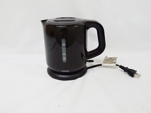 【恵庭】☆中古品☆山善 電気ケトル DKE-100 ブラック 2022年製 PayPay支払いOK！