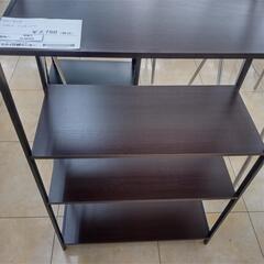 ★ジモティ割あり★  フリーラック ダークブラウン H95.5×D28×W62 クリーニング済み OJ8020の画像