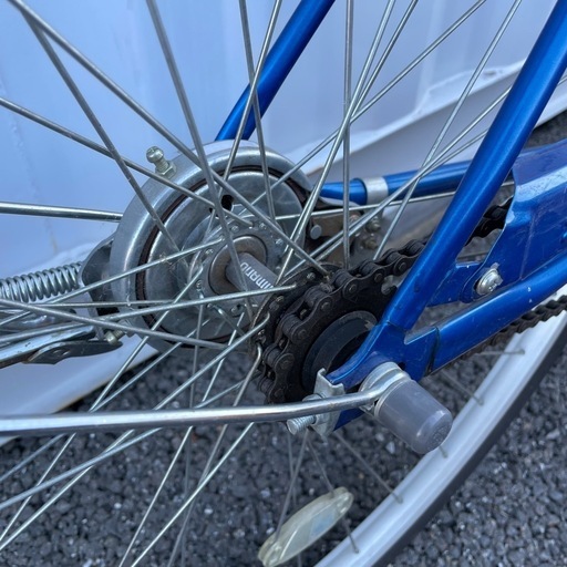 【都内/千葉引取】街乗り用自転車 27インチ カゴ/鍵付き