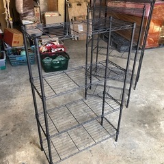 スチールラック ブラック 74cm×30cm×高さ120cm  ...
