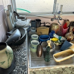花瓶　　陶器　花器の画像